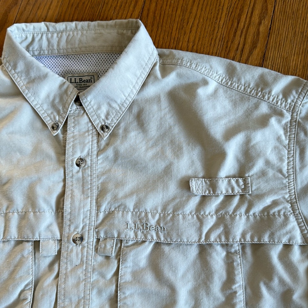 Men’s LL Bean fishing shirt